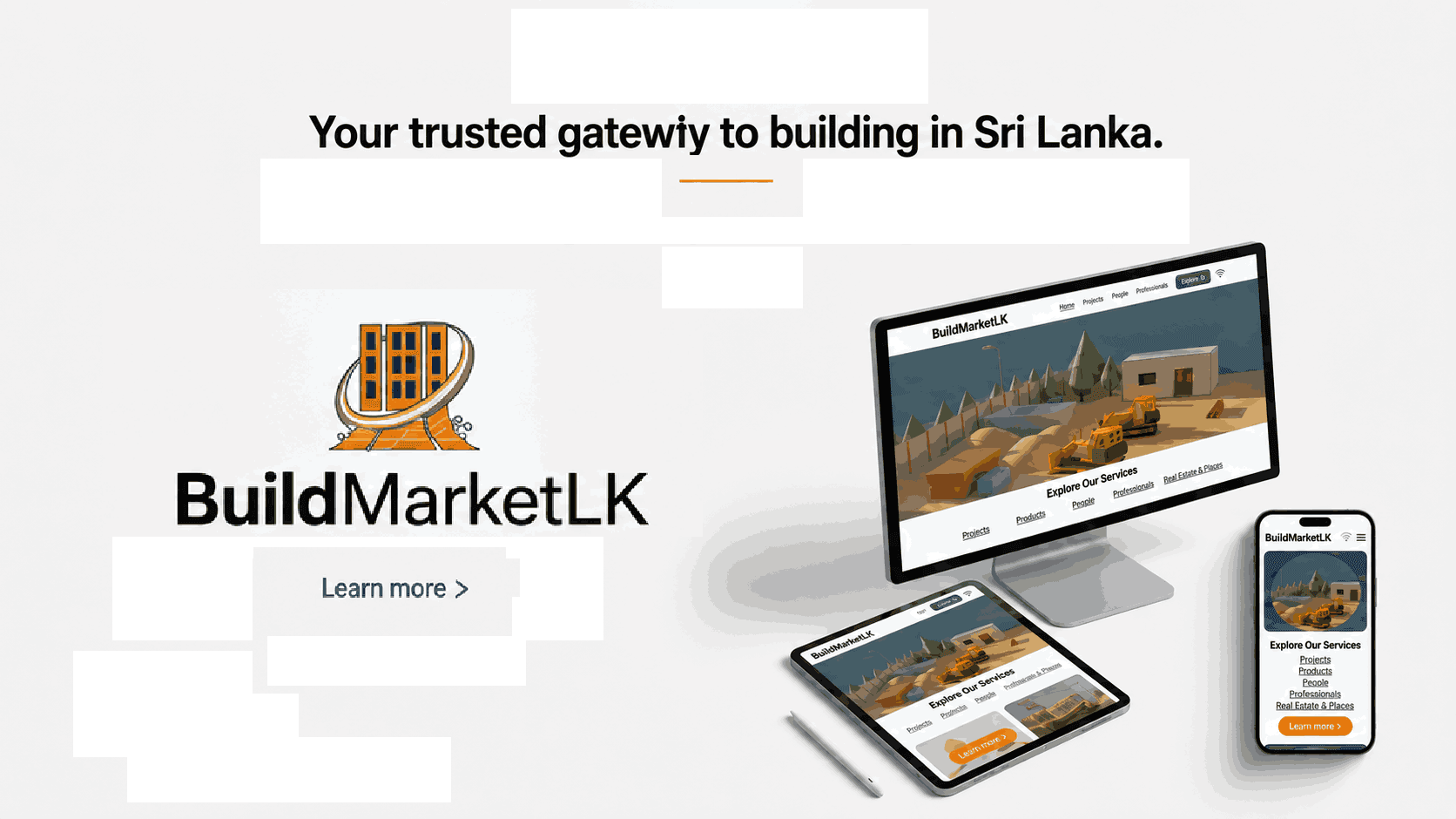 BuildMarketLK construction materials marketplace interface